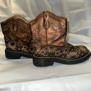 Roper Tan Kids Cowboy Boots